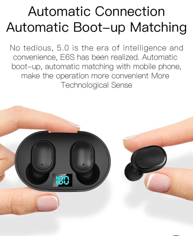 Bluetooth 5.0 Wireless E6S TWS Sport Ear buds